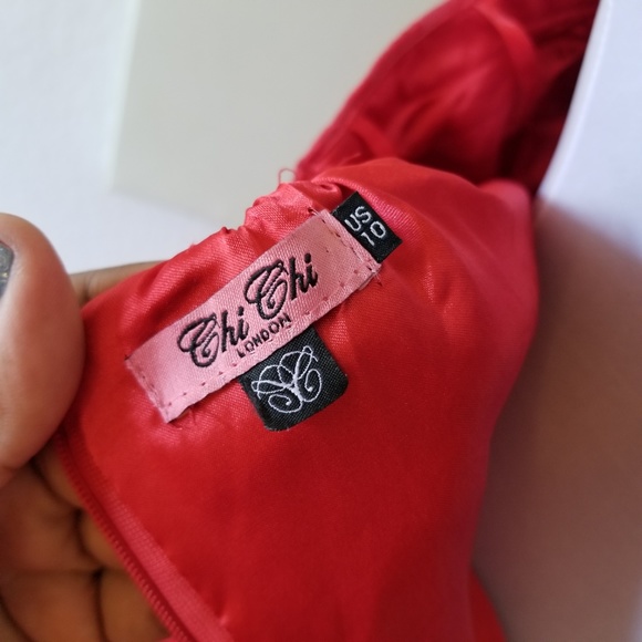 SOLD π« ChiChiLondon Sweetheart Neckline Dress 10 - Picture 6 of 6
